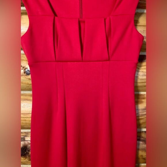 Calvin Klein True Red Sheath Dress Size 4 - Picture 6 of 11